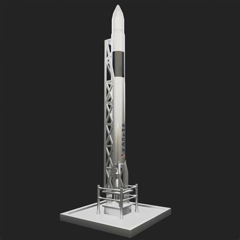 3D Printable Falcon 1 Rocket SpaceX by sliceables