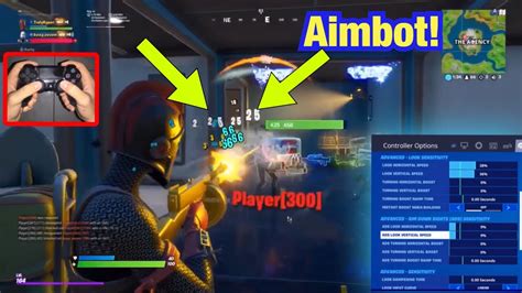 Best Linear Aimbot 60FPS Console Settings For Competitive Fortnite - YouTube