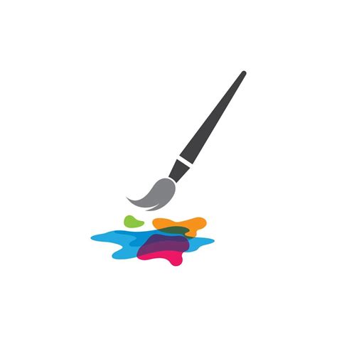 Paintbrush logo vector icon 14663988 Vector Art at Vecteezy