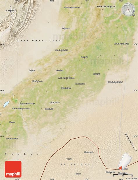 Satellite Map of Rahim Yar Khan