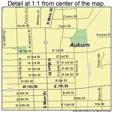 Auburn Indiana Street Map 1802674