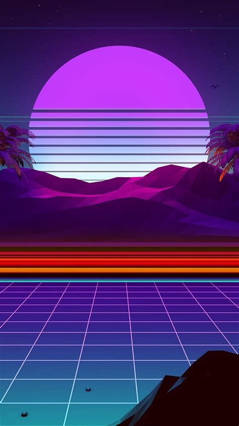 Retrowave, abstract digital, bright, digital, neon, retro, theme, HD phone wallpaper | Peakpx