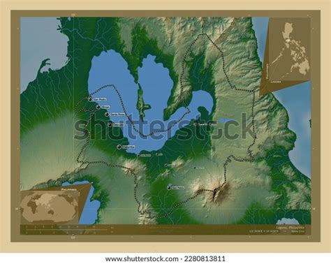 Laguna Province Philippines Colored Elevation Map Stock Illustration 2280813811 | Shutterstock