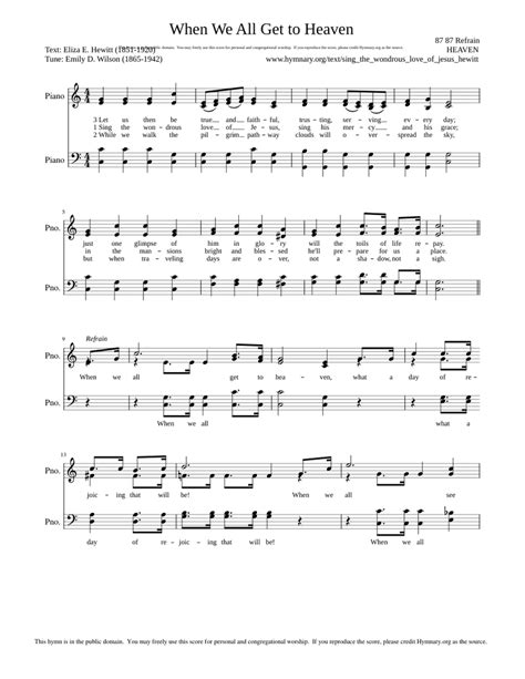 Sing the wondrous love of Jesus - Emily D. Wilson - piano tutorial