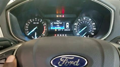 Reset Ford Fusion Change Oil Soon