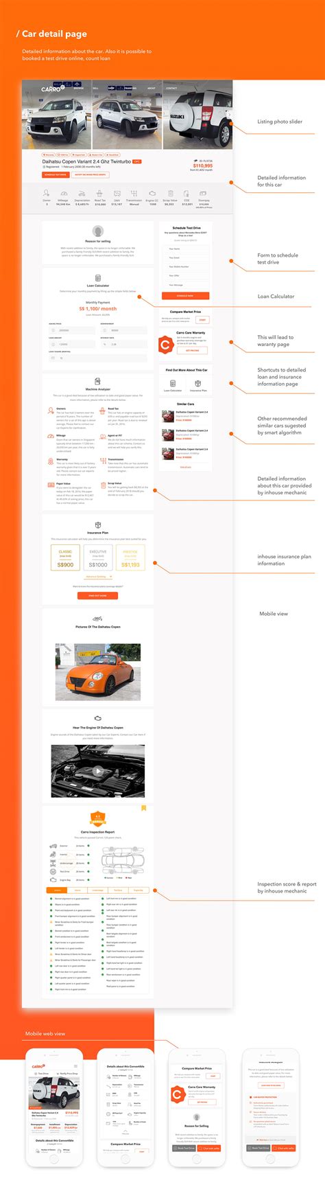 Carro Singapore Website on Behance