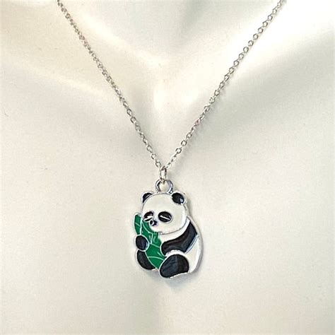 Panda Necklace - Etsy