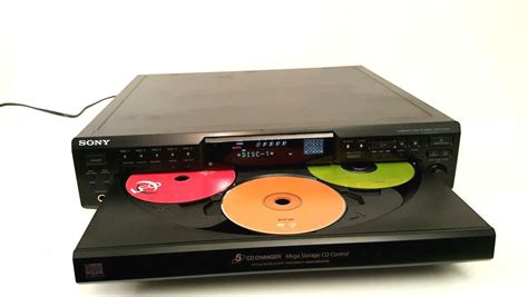 SONY CDP-CE335 5 Disc CD Changer Multi-Player Digital Optical Out