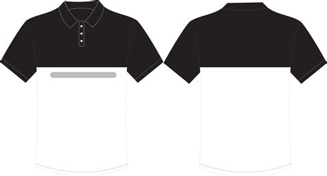 Polo shirt template,t-shirt polo templates design. uniform front and back view. jersey mockup ...