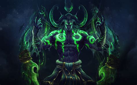 Download wallpapers Demon Hunter, World of WarCraft, Night Elf, WoW ...