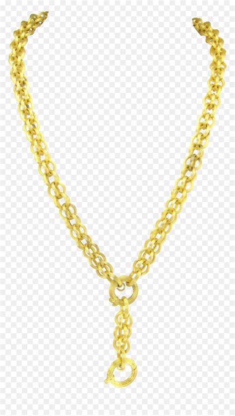 Jewelry Clipart Gold Chain - Picsart Gold Chain Png, Transparent Png is pure and creative PNG ...