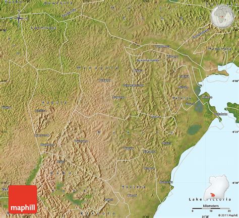 Satellite Map of Masaka