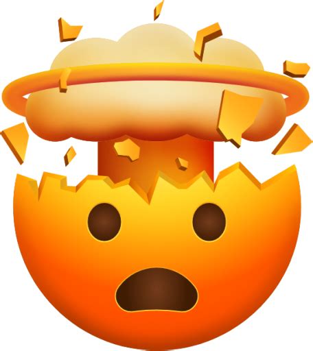 "Exploding Head" Emoji - Download for free – Iconduck