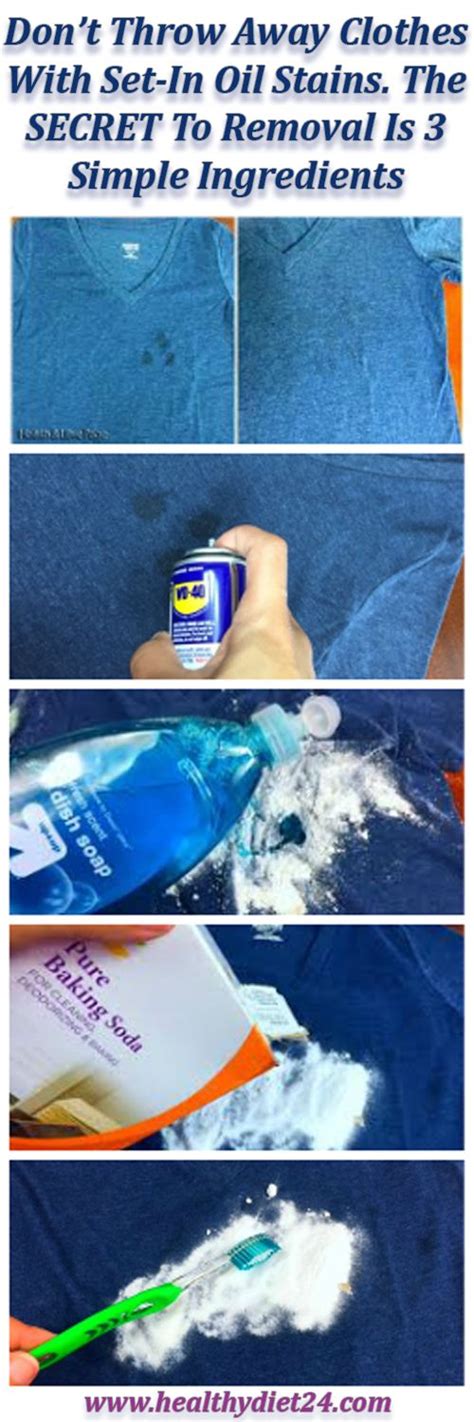 Don’t Throw Away Clothes With Set-In Oil Stains. The SECRET To Removal ...