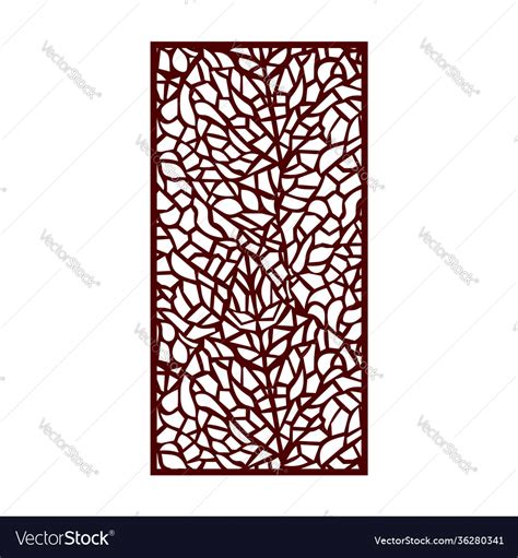 Door laser cutting design islamic Royalty Free Vector Image