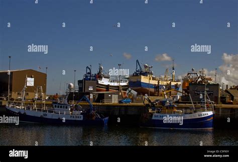 Fraserburgh harbour Stock Photo - Alamy