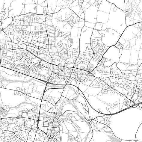 Slough, England, UK, Vector Map - Light | HEBSTREITS Sketches | Diagram design, Map vector, Map