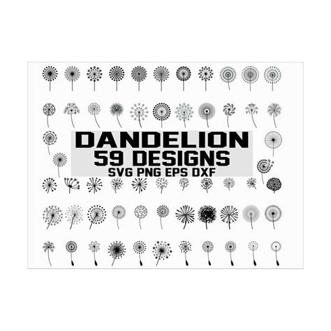 Dandelion svg / dandelion clipart / dandelion silhouette/ fl - Inspire ...