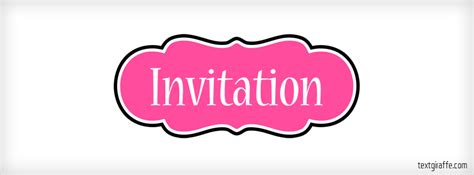 INVITATION Facebook Cover | Facebook Profile Cover Maker | INVITATION Style