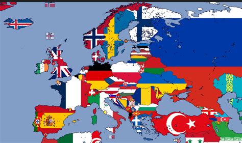 Flag map of 2023 Europe : r/map