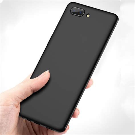 OPPO A3S Case Matte Black Silicone Soft TPU Cover OPPOA3S A3 S Phone Casing | Shopee Philippines