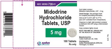 Midodrine - FDA prescribing information, side effects and uses