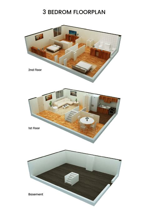 Floor Plans_3-bed-floor-plan | Bloom Apartments