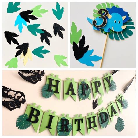 Dinosaur Birthday Banner Happy Birthday Dinosaur Banner | Etsy in 2021 ...