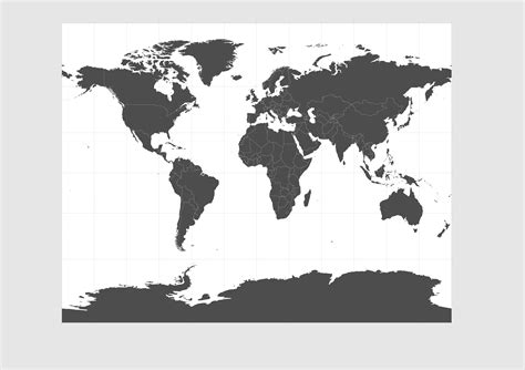 10 Black White World Map Vector Images - Free Vector World Map, Black and White World Map ...