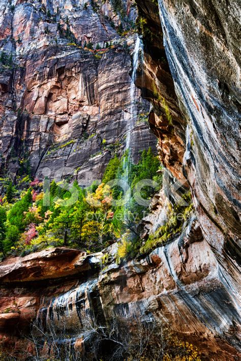 Lower Emerald Pools Waterfall, Zion National Park, Utah stock photos ...