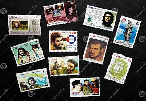 Stamp of Che Guevara editorial image. Image of memorial - 90049070