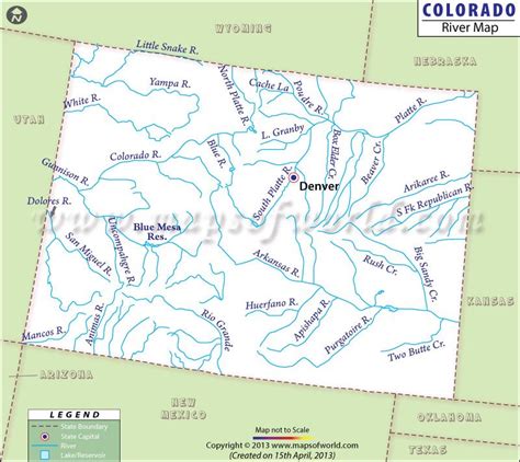 Colorado River Map | Colorado river, Animas river, North platte