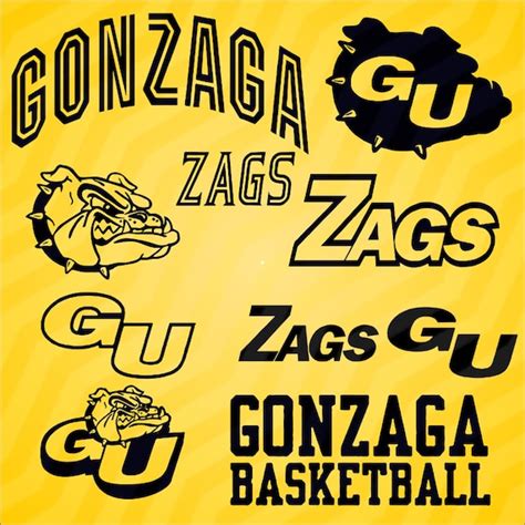 10-Gonzaga Bulldogs vector art eps-cdr-svg-dxf-png in by Dxfstore