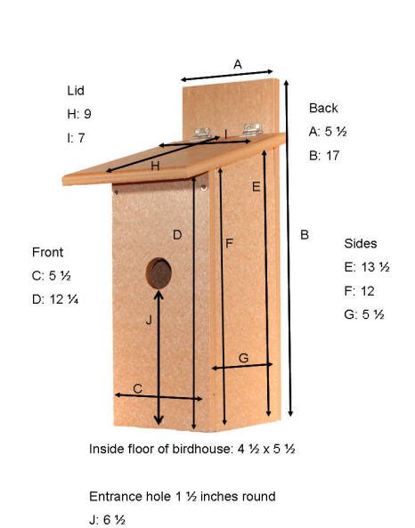 Birdhouse Dimensions