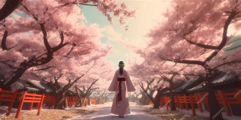 Premium AI Image | A japanese cherry blossom seasons scene in anime movie