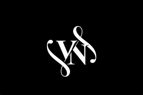 VN Monogram logo Design V6 By Vectorseller | TheHungryJPEG