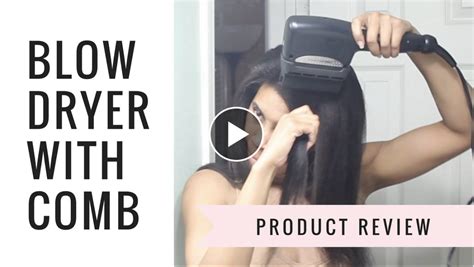 Blow Dryer with Comb Attachment [Product Review] - Kibibi La Vie