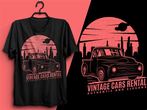 Vintage Car T Shirt Design by Md Shawon on Dribbble