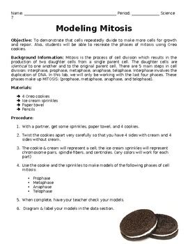 Lab: Mitosis with Oreo Cookies by Science Resources Simplified | TPT