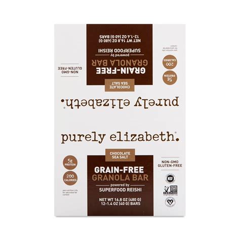 Purely Elizabeth Grain-Free Superfood Granola Bar, Chocolate Sea Salt - Thrive Market