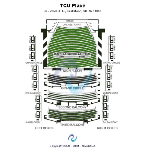 Tcu Amphitheater Seating Chart With Seat Numbers