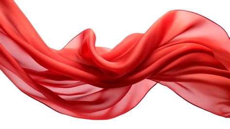 Red flying fabric, 3d wave cloth 24732969 PNG