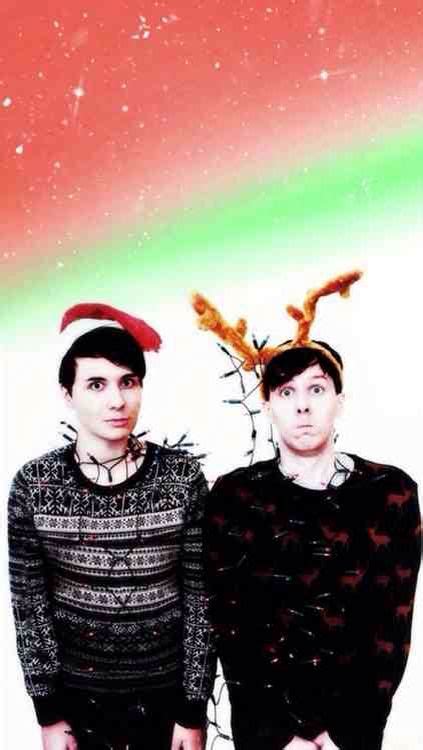 Christmas wallpaper of Dan and Phil ️ ️ ️ ️ | Dan and phil wallpapers ...