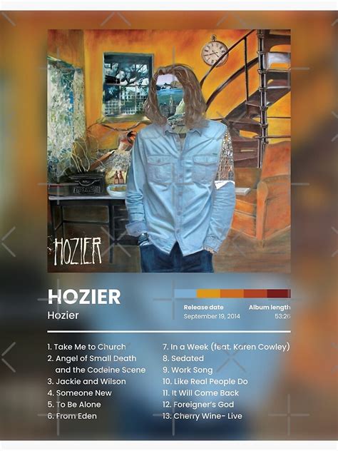 "Hozier- Hozier Album Cover Poster" Poster for Sale by matthewkwong ...