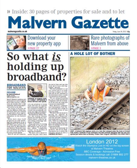 Malvern Gazette and Ledbury Reporter unveils new look to readers after revamp - Journalism News ...