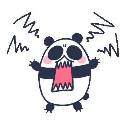 Panda Angry Sticker - Panda angry outrage - Discover & Share GIFs