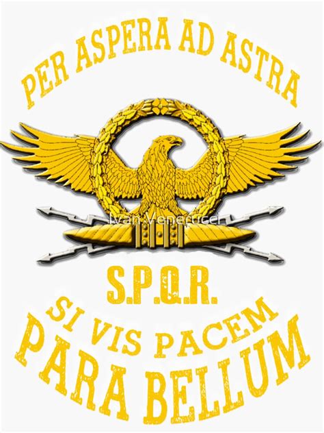 "PER ASPERA AD ASTRA" Sticker for Sale by ivanvenerucci | Redbubble