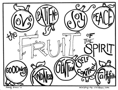 Fruit of the Spirit Coloring Pages — Ministry-To-Children.com