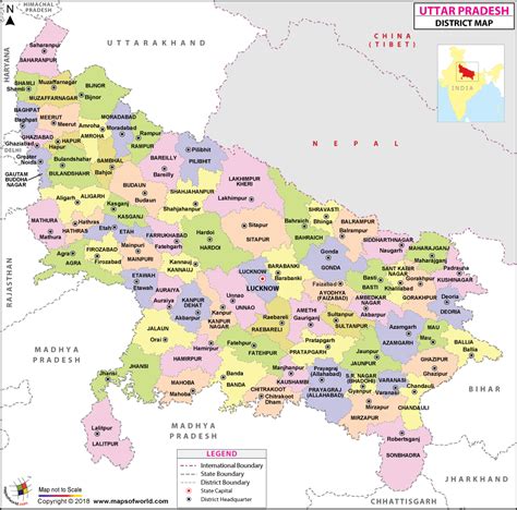 [PDF] Uttar Pradesh Map 2023 PDF Download | Uttar Pradesh Map District ...