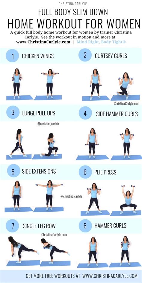 Fat Burning Home Workout Routine for Women | Christina Carlyle